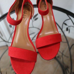 NIB Red Suede Heels